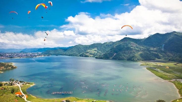 Dream Inn Pokhara Bagian luar foto